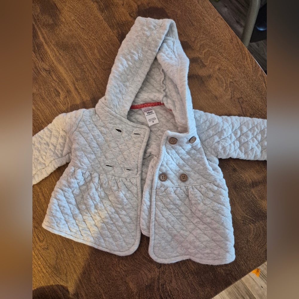 Quilted Gray Kids Jacket